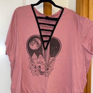 Torrid Pink Desert Moon Tee